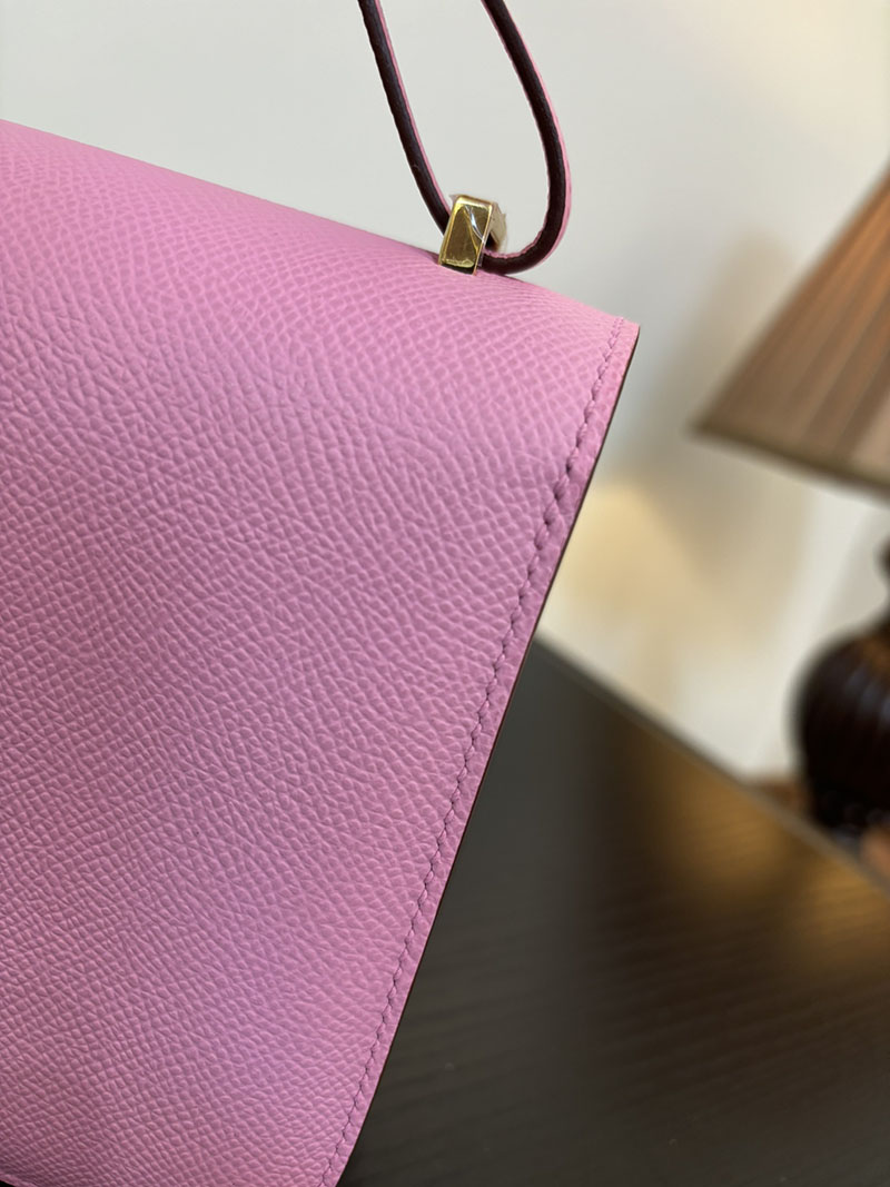 エルメス コンスタンス 超N品 HERMES コンスタンス3 ミニ モーヴシルベストル ヴォーエプソン ゴールド\シルバー金具 2524273 - 画像 (3)