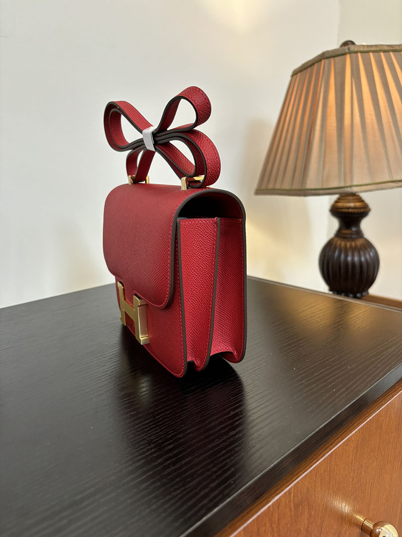 エルメス コンスタンス 超N品 HERMES コンスタンス3 ミニ ルージュカザック ヴォーエプソン ゴールド\シルバー金具 2524276 - 画像 (7)
