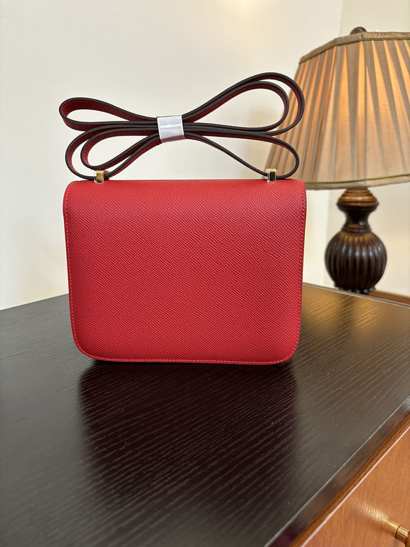 エルメス コンスタンス 超N品 HERMES コンスタンス3 ミニ ルージュカザック ヴォーエプソン ゴールド\シルバー金具 2524276 - 画像 (5)