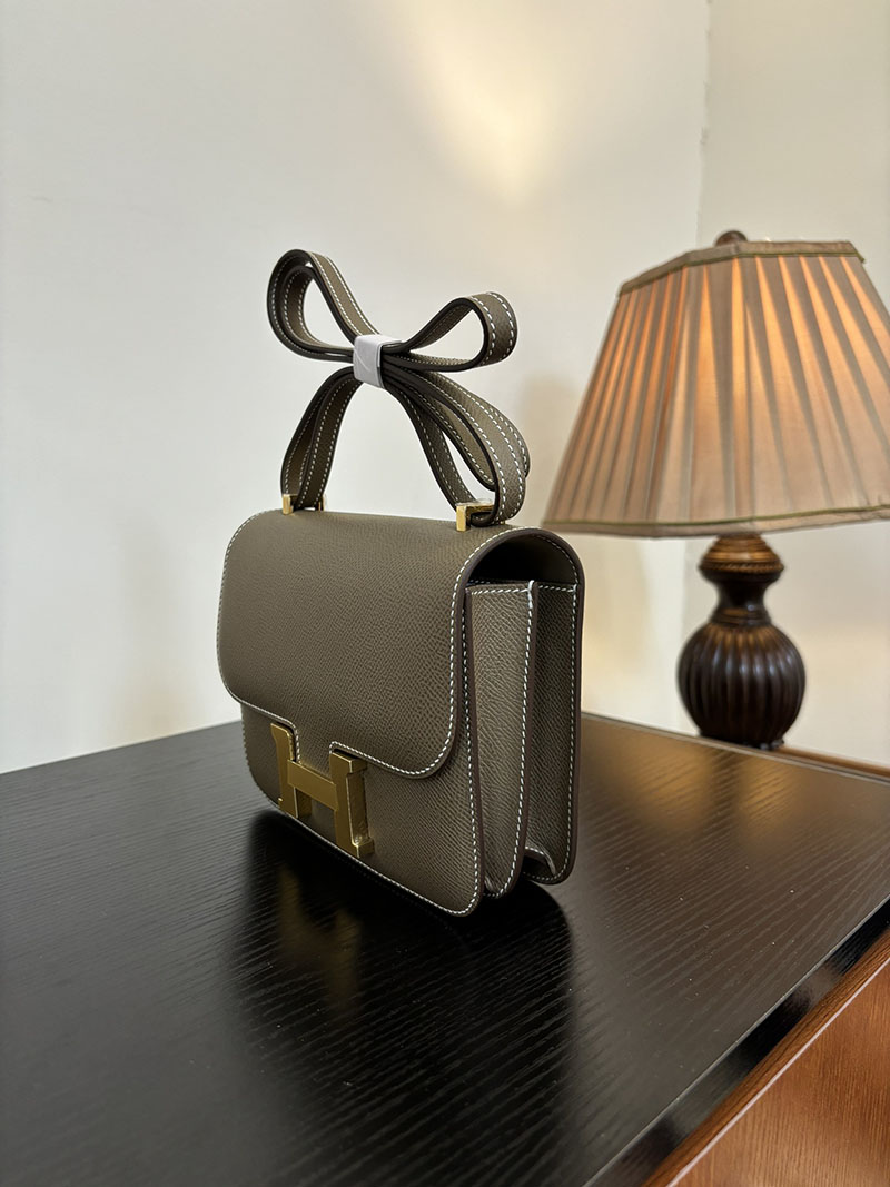 エルメス コンスタンス 超N品 HERMES コンスタンス3 ミニ エトゥープ ヴォーエプソン ゴールド\シルバー金具 2524277 - 画像 (8)