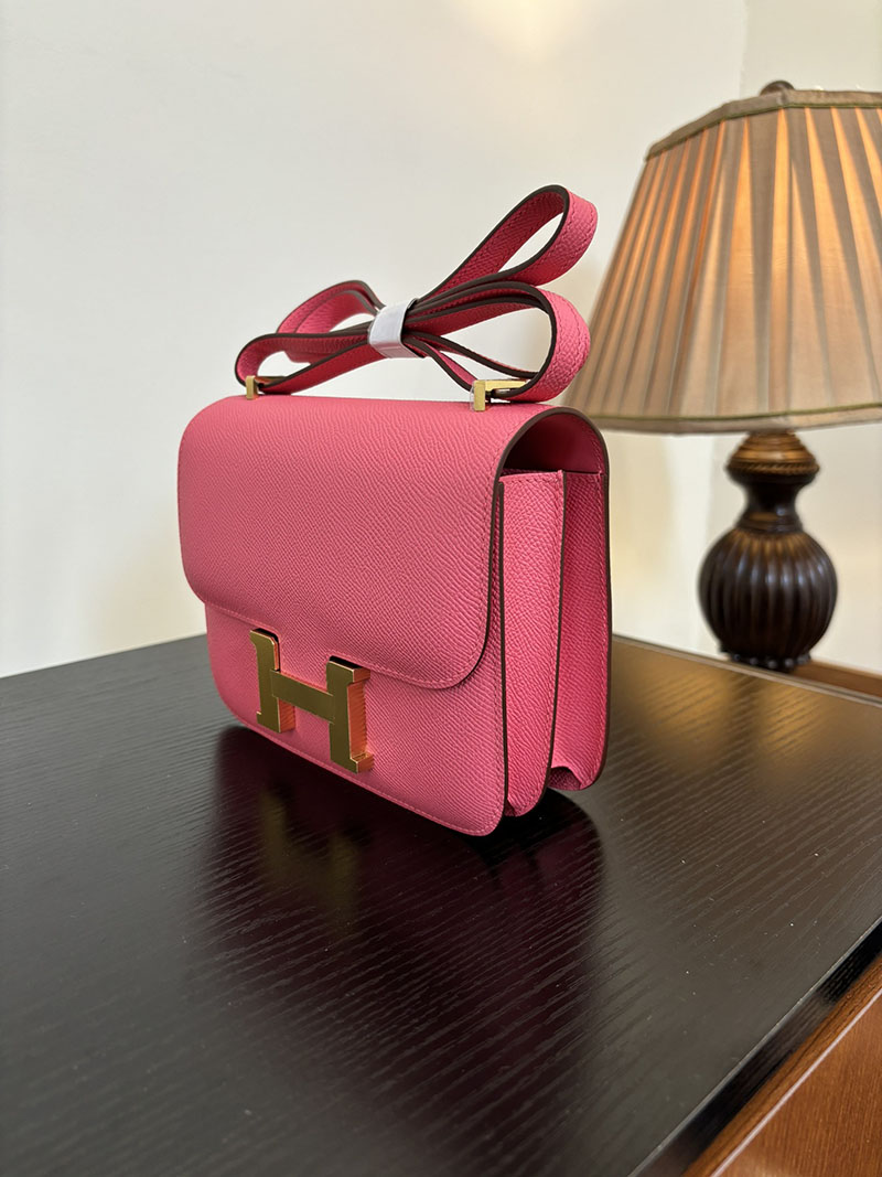 エルメス コンスタンス 超N品 HERMES コンスタンス3 ミニ ローズアザレ ヴォーエプソン ゴールド\シルバー金具 2524278 - 画像 (9)