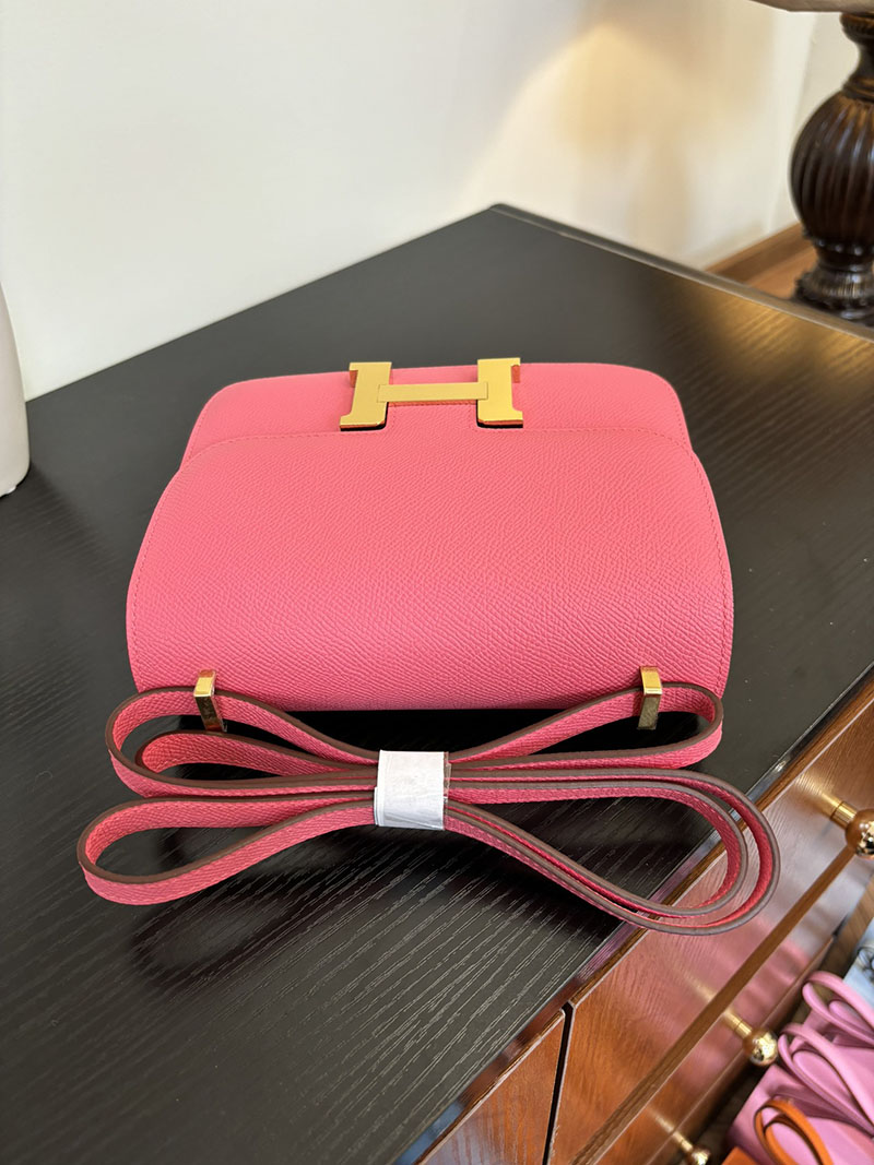 エルメス コンスタンス 超N品 HERMES コンスタンス3 ミニ ローズアザレ ヴォーエプソン ゴールド\シルバー金具 2524278 - 画像 (8)