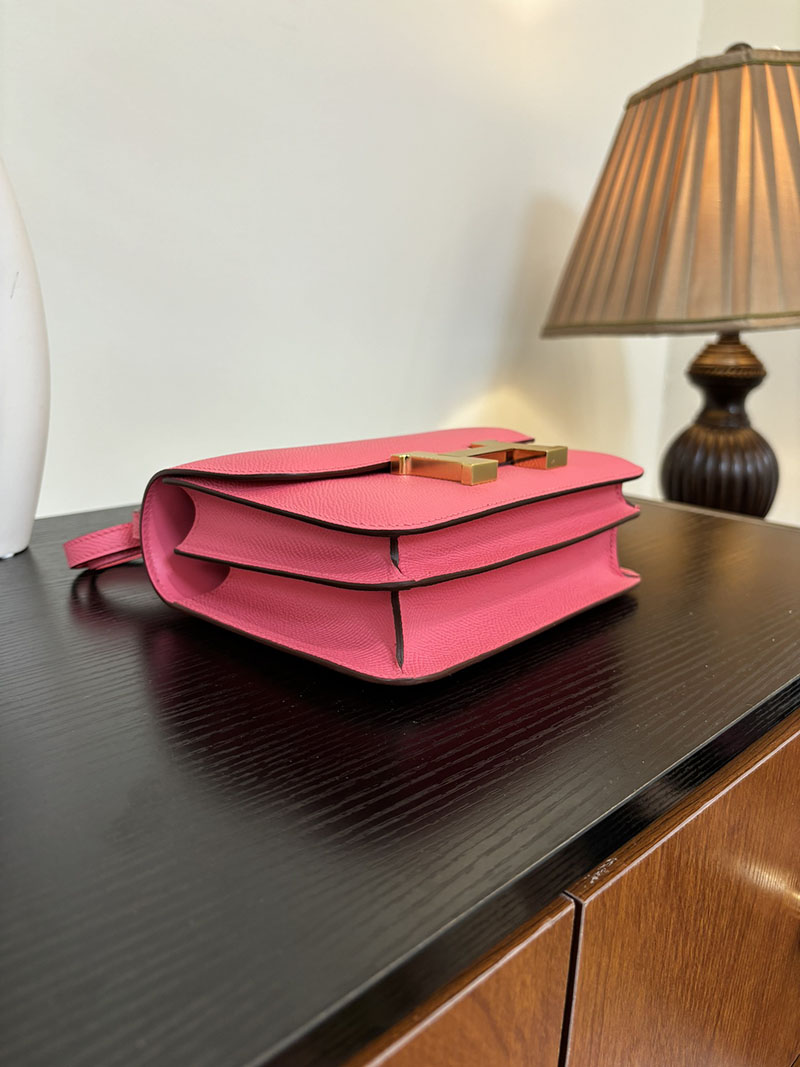 エルメス コンスタンス 超N品 HERMES コンスタンス3 ミニ ローズアザレ ヴォーエプソン ゴールド\シルバー金具 2524278 - 画像 (4)