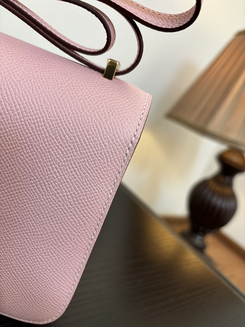 エルメス コンスタンス 超N品 HERMES コンスタンス3 ミニ ローズサクラ ヴォーエプソン ゴールド\シルバー金具 2524279 - 画像 (6)