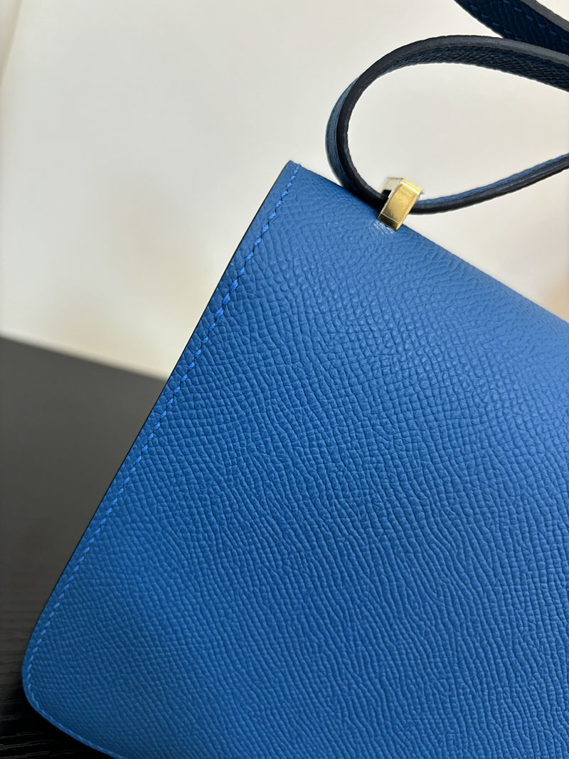 エルメス コンスタンス 超N品 HERMES コンスタンス3 ミニ ブルーゼリージュ ヴォーエプソン ゴールド\シルバー金具 2524284 - 画像 (3)