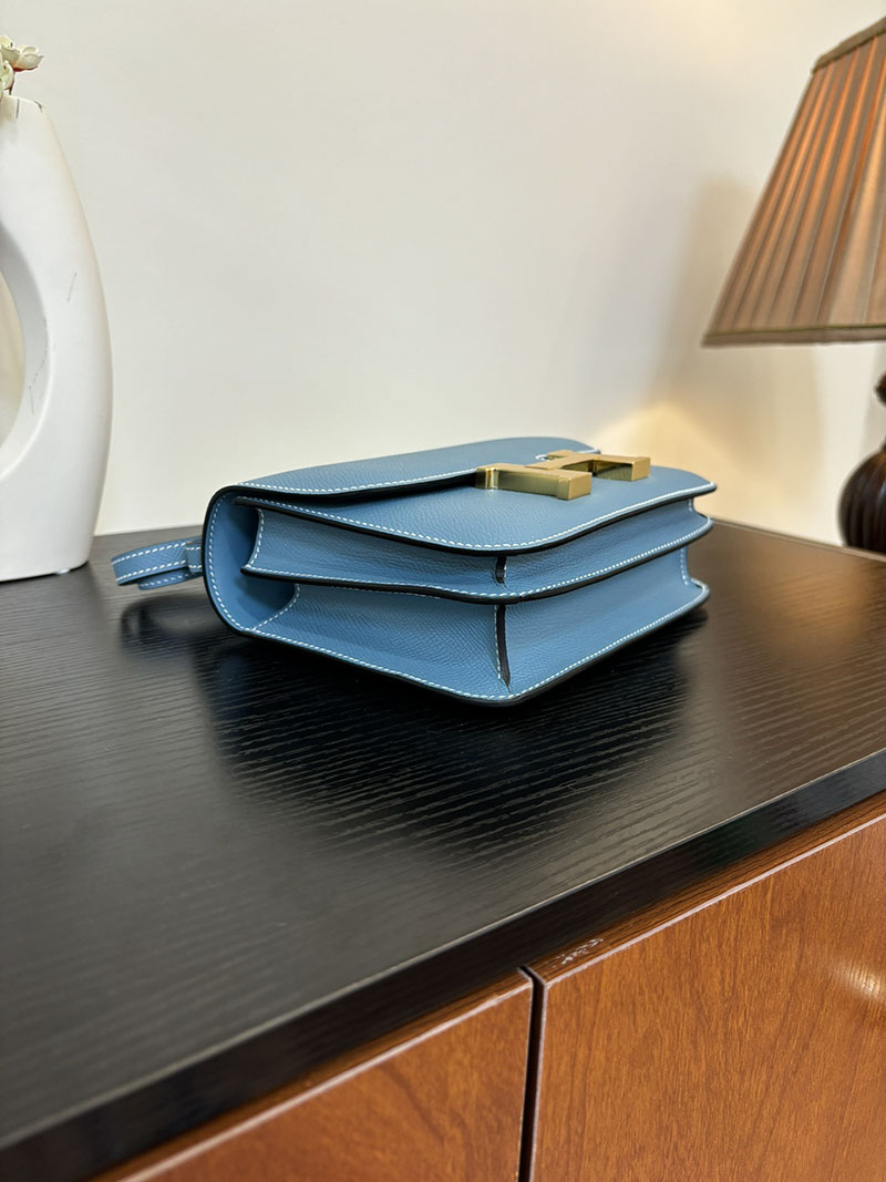 エルメス コンスタンス 超N品 HERMES コンスタンス3 ミニ ブルージーン ヴォーエプソン ゴールド\シルバー金具 2524287 - 画像 (6)