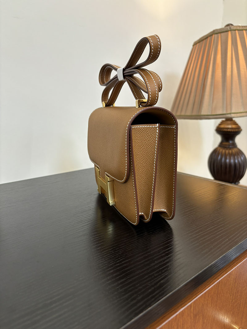 エルメス コンスタンス 超N品 HERMES コンスタンス3 ミニ ゴールド ヴォーエプソン ゴールド\シルバー金具 2524289 - 画像 (8)