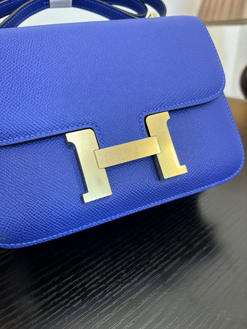 エルメス コンスタンス 超N品 HERMES コンスタンス3 ミニ ブルーエレクトリック ヴォーエプソン ゴールド\シルバー金具 2524292 - 画像 (3)