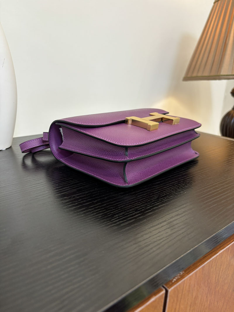 エルメス コンスタンス 超N品 HERMES コンスタンス3 ミニ アネモネ ヴォーエプソン ゴールド\シルバー金具 2524296 - 画像 (2)