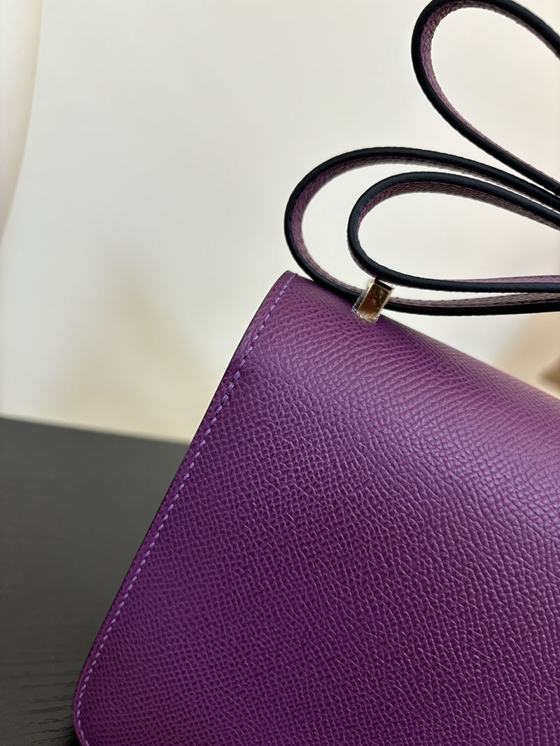 エルメス コンスタンス 超N品 HERMES コンスタンス3 ミニ アネモネ ヴォーエプソン ゴールド\シルバー金具 2524296 - 画像 (6)