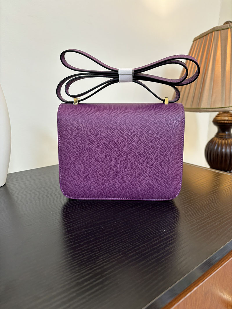 エルメス コンスタンス 超N品 HERMES コンスタンス3 ミニ アネモネ ヴォーエプソン ゴールド\シルバー金具 2524296 - 画像 (3)