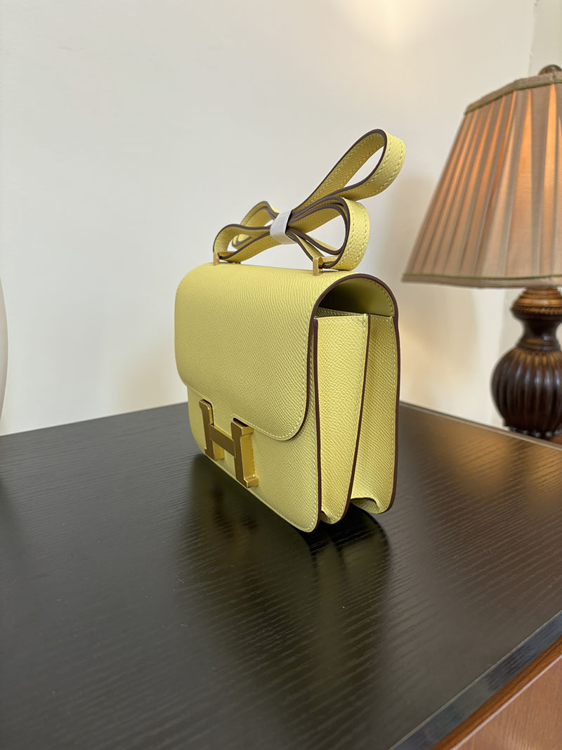 エルメス コンスタンス 超N品 HERMES コンスタンス3 ミニ ライム ヴォーエプソン ゴールド\シルバー金具 2524298 - 画像 (6)