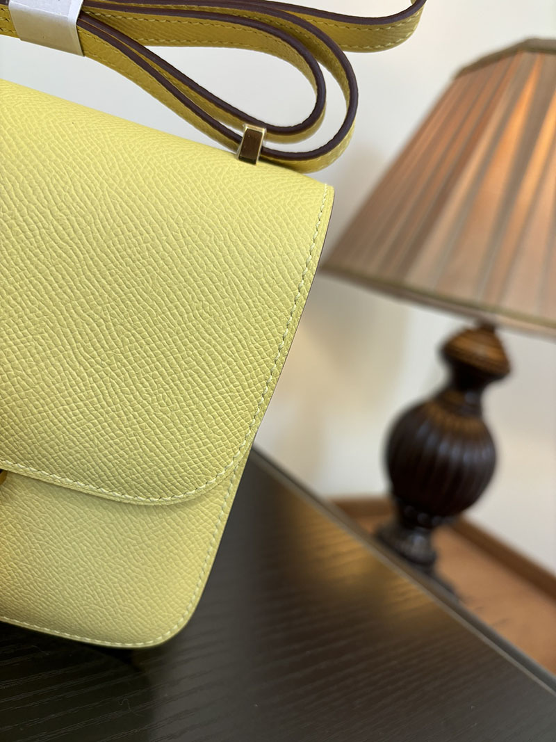 エルメス コンスタンス 超N品 HERMES コンスタンス3 ミニ ライム ヴォーエプソン ゴールド\シルバー金具 2524298 - 画像 (3)