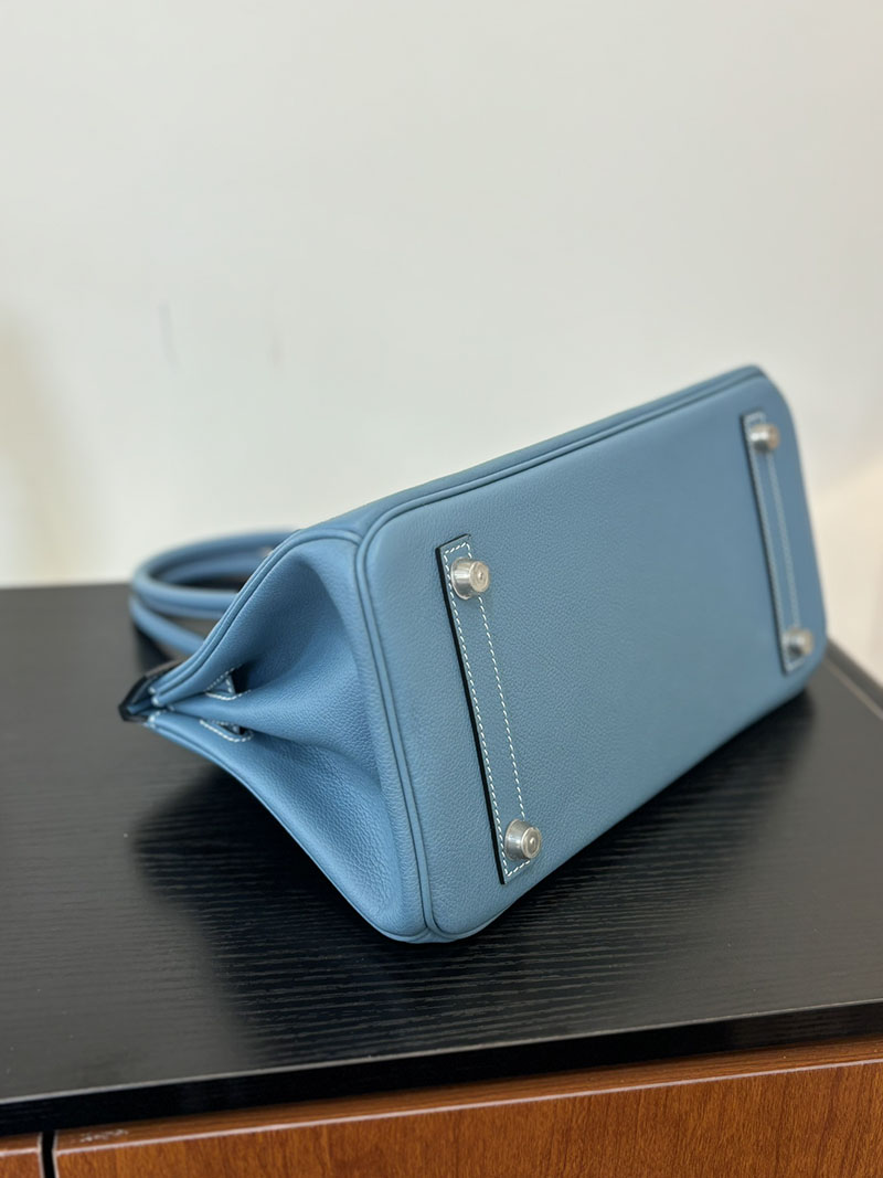 エルメス ショルダーバーキン29 定価 HERMES ショルダーバーキン29 ブルージーン エバーカラー シルバー金具 2524314 - 画像 (2)