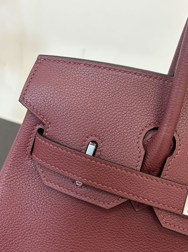 エルメス ショルダーバーキン29 定価 HERMES ショルダーバーキン29 ルージュアッシュ エバーカラー シルバー金具 2524318 - 画像 (5)
