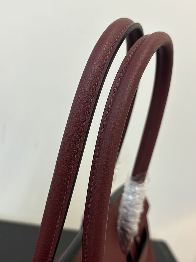 エルメス ショルダーバーキン29 定価 HERMES ショルダーバーキン29 ルージュアッシュ エバーカラー シルバー金具 2524318 - 画像 (4)