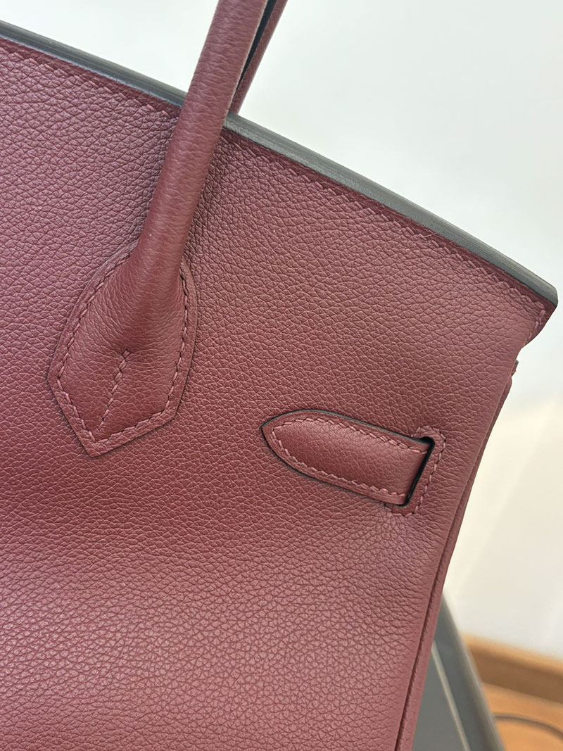 エルメス ショルダーバーキン29 定価 HERMES ショルダーバーキン29 ルージュアッシュ エバーカラー シルバー金具 2524318 - 画像 (3)