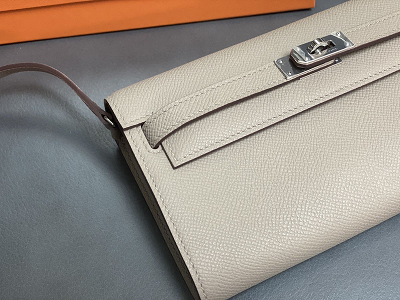 エルメス ケリー トゥー ゴー 定価 HERMES ケリーウォレット ロング トゥーゴー トレンチ ヴォーエプソン シルバー金具 2524327 - 画像 (9)
