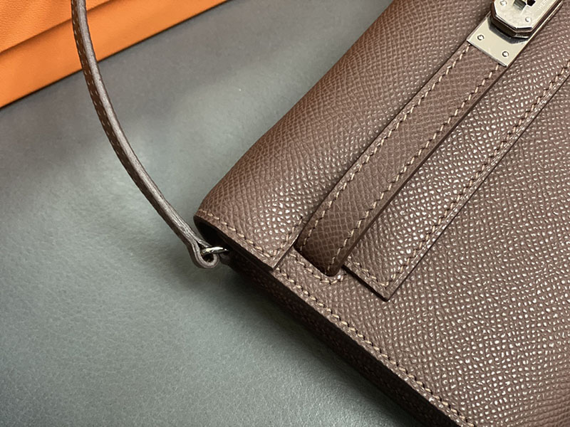 エルメス ケリー トゥー ゴー 定価 HERMES ケリーウォレット ロング トゥーゴー ブラウン ヴォーエプソン シルバー金具 2524337 - 画像 (9)