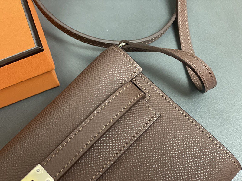 エルメス ケリー トゥー ゴー 定価 HERMES ケリーウォレット ロング トゥーゴー ブラウン ヴォーエプソン シルバー金具 2524337 - 画像 (8)