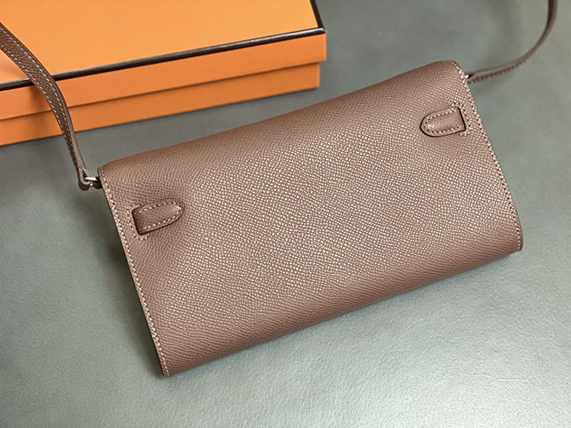 エルメス ケリー トゥー ゴー 定価 HERMES ケリーウォレット ロング トゥーゴー ブラウン ヴォーエプソン シルバー金具 2524337 - 画像 (7)