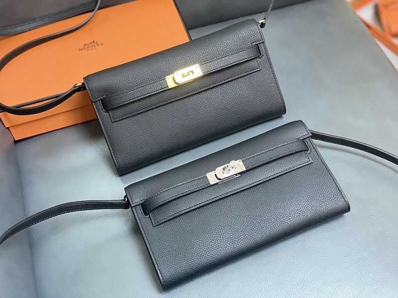 エルメス ケリーウォレット ロング 定価 HERMES ケリーウォレット ロング トゥーゴー 黒 ブラック ヴォーエプソン ゴールド金具 2524339 - 画像 (2)