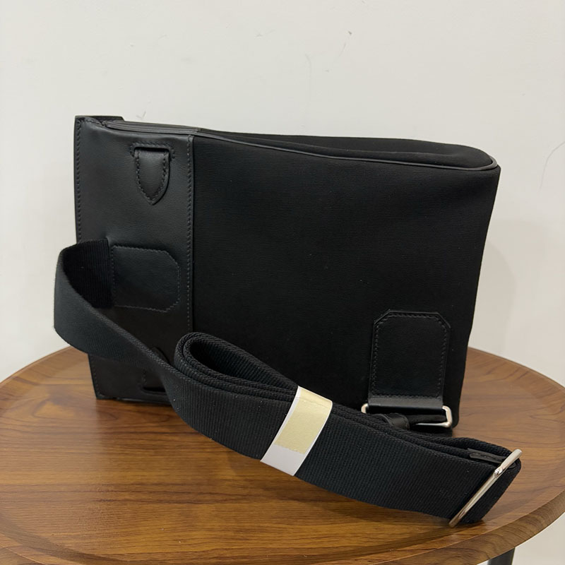 エルメス ケリー アッカド 定価 HERMES ケリー アッカド HAC A DOS 黒 ブラック トワル/スイフト シルバー金具 2524345 - 画像 (7)