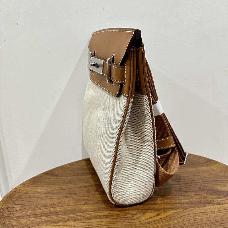 エルメス ケリーアッカド コーデ HERMES ケリー アッカド HAC A DOS ゴールド トワル/スイフト シルバー金具 2524349 - 画像 (8)