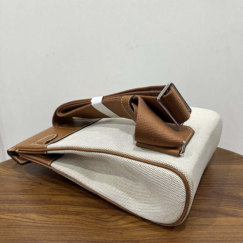 エルメス ケリーアッカド コーデ HERMES ケリー アッカド HAC A DOS ゴールド トワル/スイフト シルバー金具 2524349 - 画像 (5)