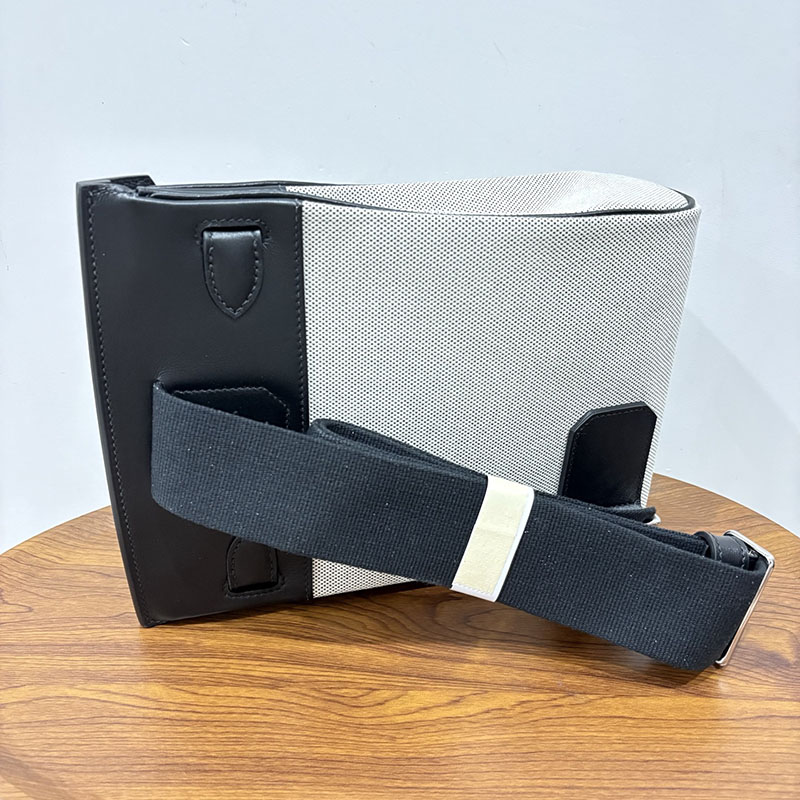 エルメス ケリーアッカド コーデ HERMES ケリー アッカド HAC A DOS 黒 ブラック トワル/スイフト シルバー金具 2524350 - 画像 (7)