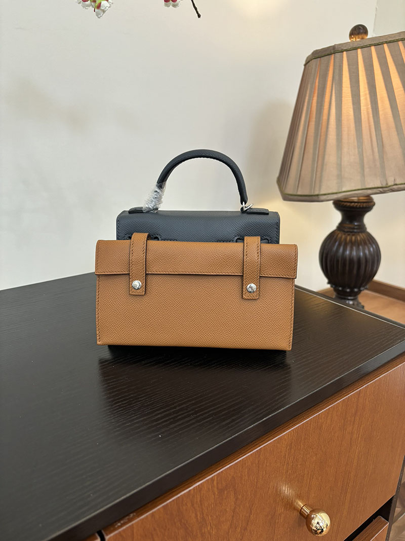 エルメス ケリードール 定価 HERMES ケリードールピクト グリミスティ/ブラック/ヴェールフィズ/アルザン エプソン シルバー金具 2524387 - 画像 (7)