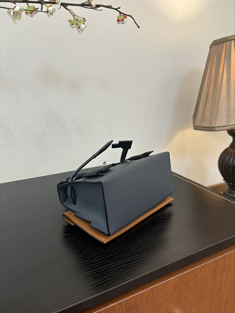 エルメス ケリードール 定価 HERMES ケリードールピクト グリミスティ/ブラック/ヴェールフィズ/アルザン エプソン シルバー金具 2524387 - 画像 (6)
