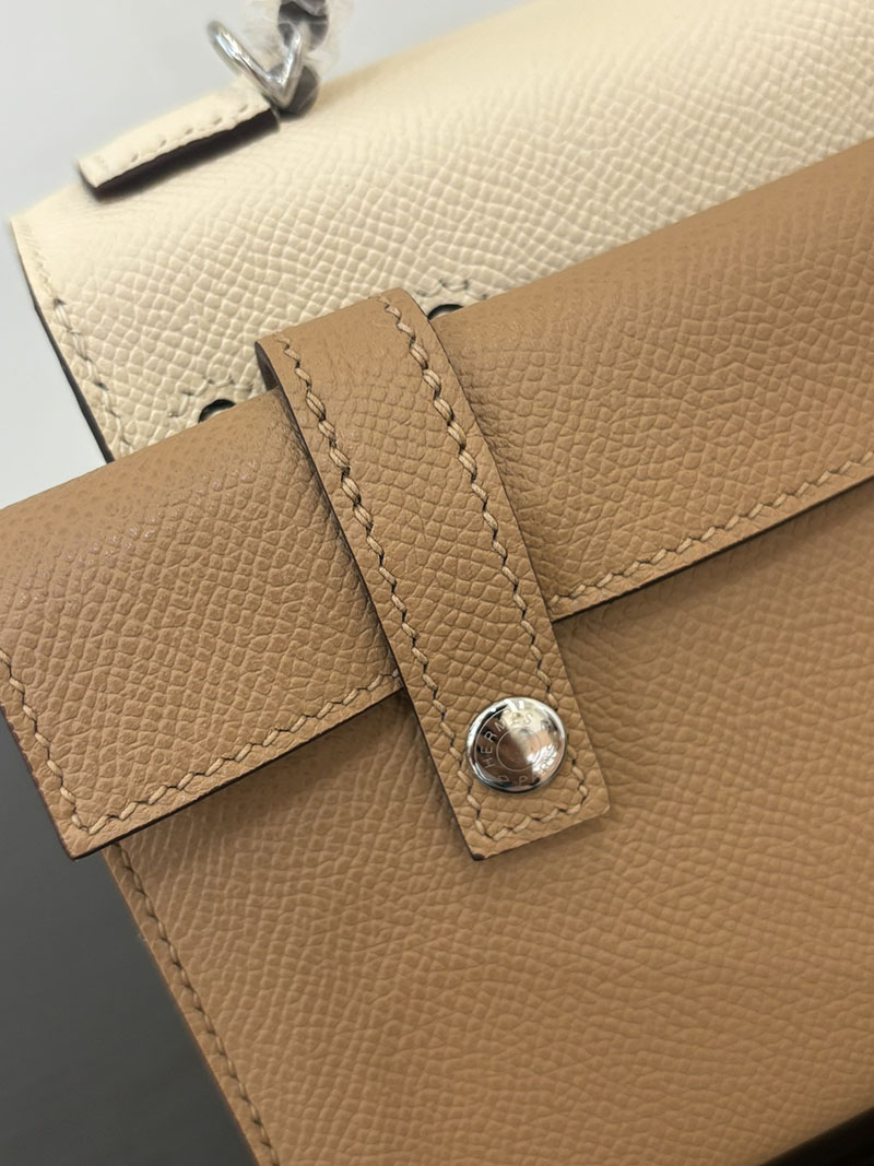エルメス ケリードール 定価 HERMES ケリードールピクト ナタ/ブラック/ホワイト/モーヴシルベストル/スフレ/ビスキュイ エプソン シルバー金具 2524388 - 画像 (2)