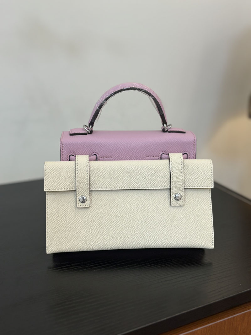 エルメス ケリードール 定価 HERMES ケリードールピクト モーヴシルヴェストル×チャイ×ライム×ナタ エプソン シルバー金具 2524391 - 画像 (4)