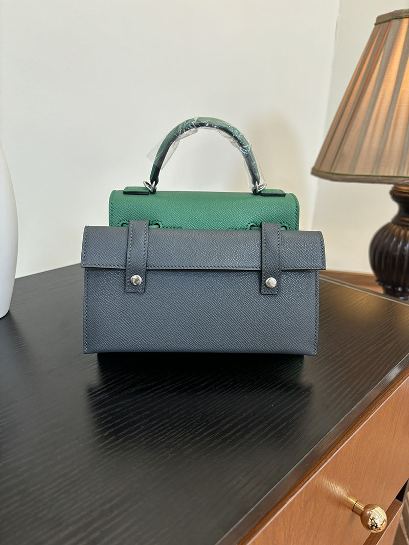エルメス ケリードール 定価 HERMES ケリードールピクト ヴェールヴェルティゴ×ゴールド×ブルーザンジバル×グリミスティ エプソン シルバー金具 2524392 - 画像 (6)