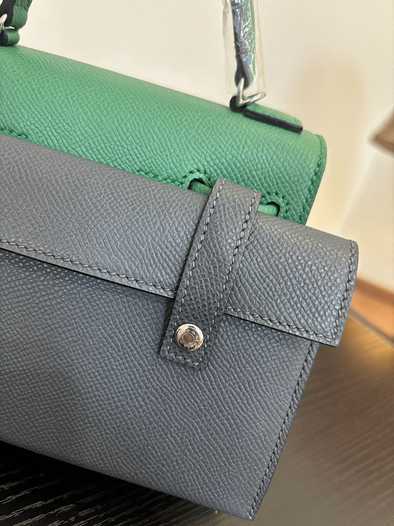 エルメス ケリードール 定価 HERMES ケリードールピクト ヴェールヴェルティゴ×ゴールド×ブルーザンジバル×グリミスティ エプソン シルバー金具 2524392 - 画像 (5)