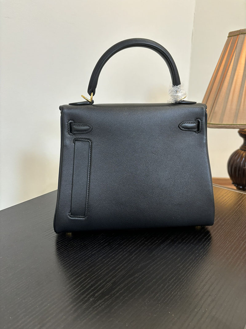 エルメス ケリー カラーマティック 定価 HERMES ケリー25 カラーマティック 内縫い 黒 ブラック ヴォー・スイフト ゴールド金具 2524466 - 画像 (8)