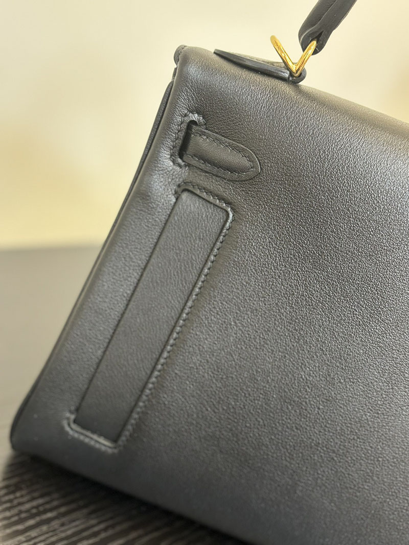 エルメス ケリー カラーマティック 定価 HERMES ケリー25 カラーマティック 内縫い 黒 ブラック ヴォー・スイフト ゴールド金具 2524466 - 画像 (2)