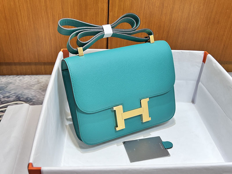 エルメススーパーコピー コンスタンス24 定価 HERMES コンスタンス1 24MM ブルーパオン ヴォーエプソン ゴールド金具 2524471 - 画像 (9)