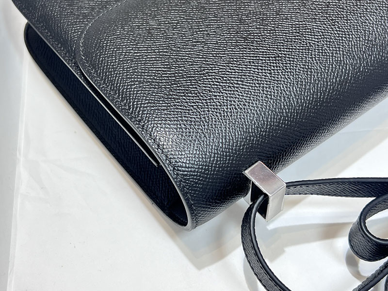 エルメススーパーコピー コンスタンス 24 ミロワール 定価 HERMES コンスタンス1 24MM 黒 ブラック ヴォーエプソン シルバー金具 2524485 - 画像 (6)