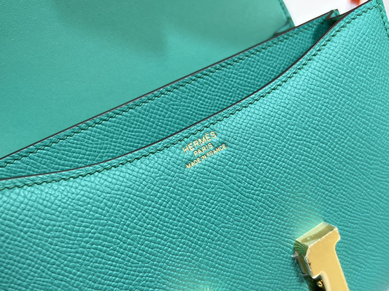 エルメススーパーコピー コンスタンス ミニ 定価 HERMES コンスタンス1 ミニ ブルーパオン ヴォーエプソン ゴールド金具 2524486 - 画像 (2)