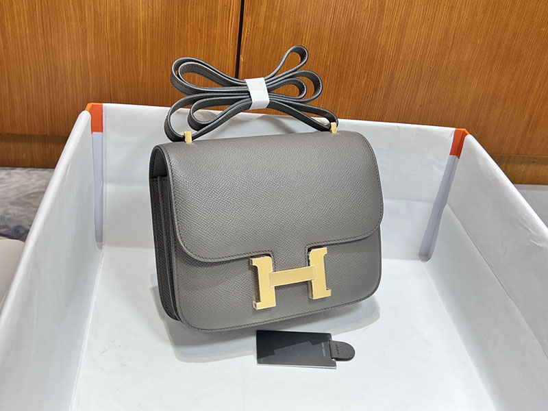 エルメススーパーコピー コンスタンス ミニ 定価 HERMES コンスタンス1 ミニ グリメイヤー ヴォーエプソン ゴールド金具 2524487 - 画像 (9)