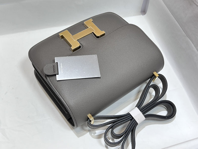 エルメススーパーコピー コンスタンス ミニ 定価 HERMES コンスタンス1 ミニ グリメイヤー ヴォーエプソン ゴールド金具 2524487 - 画像 (7)