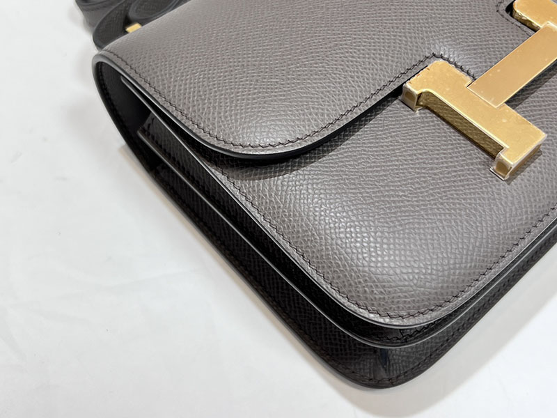 エルメススーパーコピー コンスタンス ミニ 定価 HERMES コンスタンス1 ミニ グリメイヤー ヴォーエプソン ゴールド金具 2524487 - 画像 (6)
