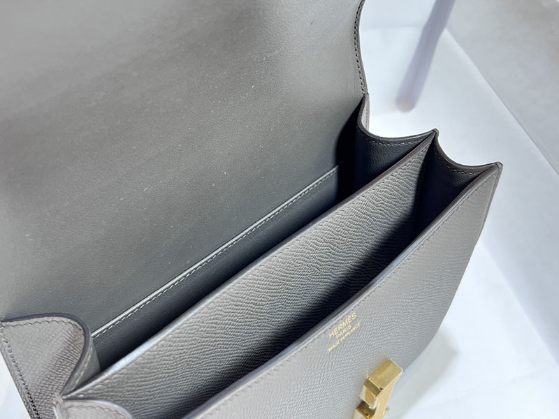 エルメススーパーコピー コンスタンス ミニ 定価 HERMES コンスタンス1 ミニ グリメイヤー ヴォーエプソン ゴールド金具 2524487 - 画像 (3)