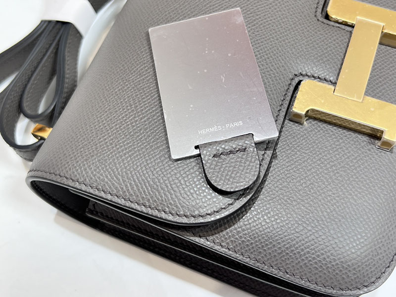 エルメススーパーコピー コンスタンス ミニ 定価 HERMES コンスタンス1 ミニ グリメイヤー ヴォーエプソン ゴールド金具 2524487 - 画像 (2)