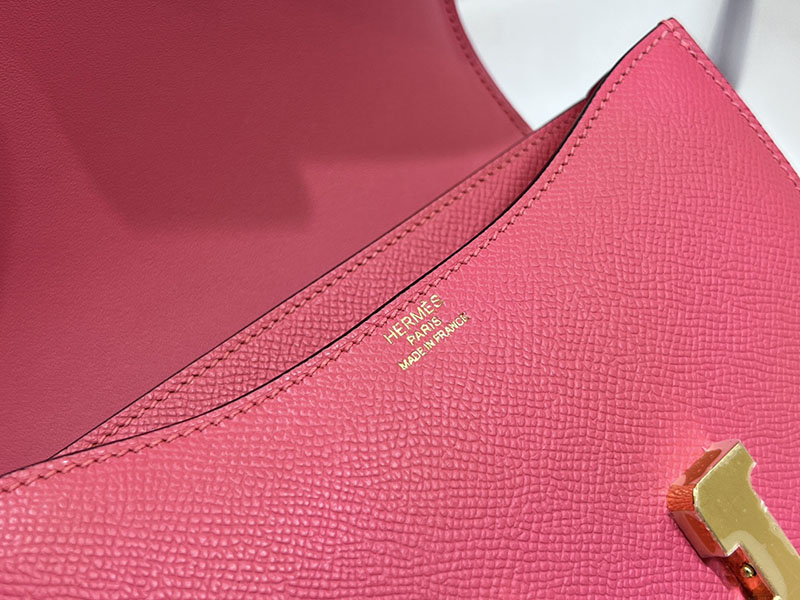 エルメススーパーコピー コンスタンス ミニ 定価 HERMES コンスタンス1 ミニ ローズアザレ ヴォーエプソン ゴールド金具 2524489 - 画像 (2)