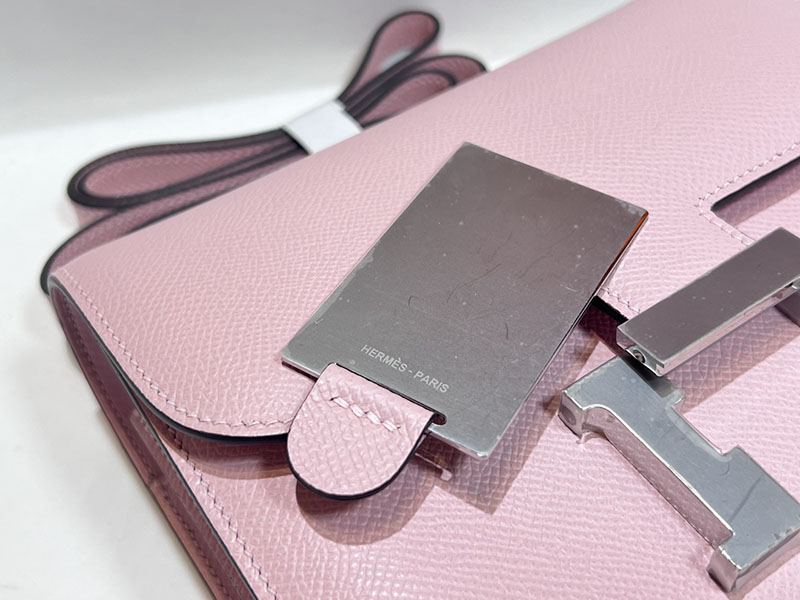 エルメススーパーコピー コンスタンス ミニ 定価 HERMES コンスタンス1 ミニ ローズサクラ ヴォーエプソン シルバー金具 2524491 - 画像 (5)