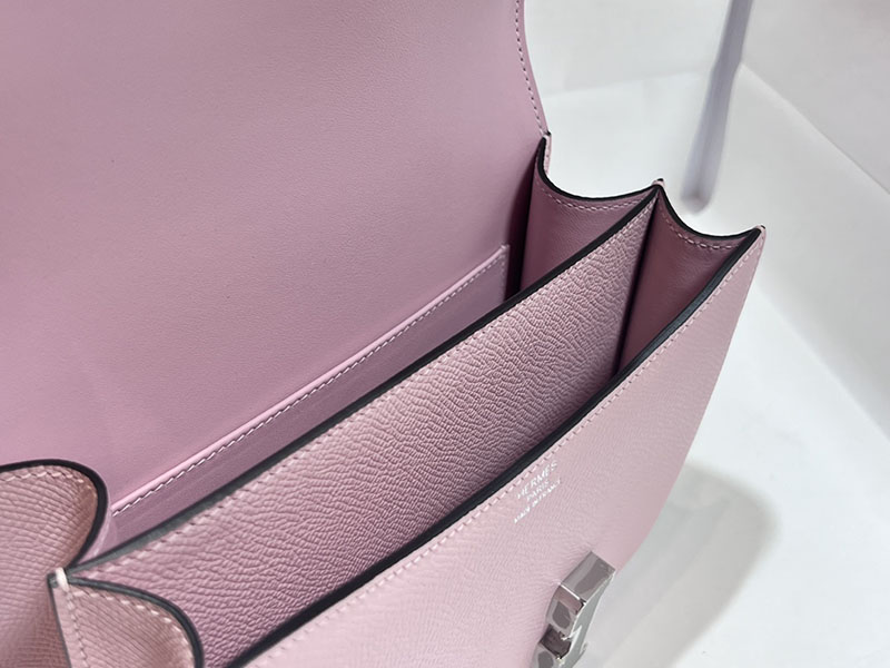 エルメススーパーコピー コンスタンス ミニ 定価 HERMES コンスタンス1 ミニ ローズサクラ ヴォーエプソン シルバー金具 2524491 - 画像 (3)