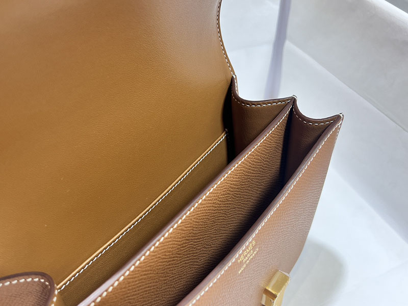 エルメススーパーコピー コンスタンス ミニ 定価 HERMES コンスタンス1 ミニ ゴールド ヴォーエプソン ゴールド金具 2524494 - 画像 (2)